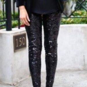 The Limited Black Sequin Legging Jean 678